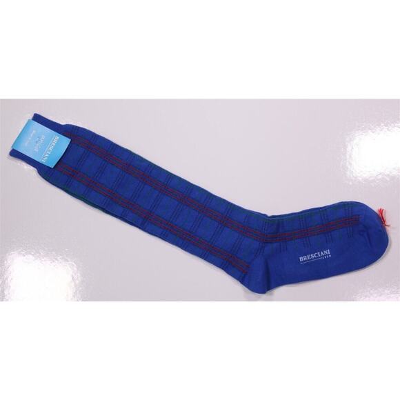 Bresciani Unican Navy Blue Cotton Autumn/Winter Socks US 8-12 Men's New! - Picture 1 of 3